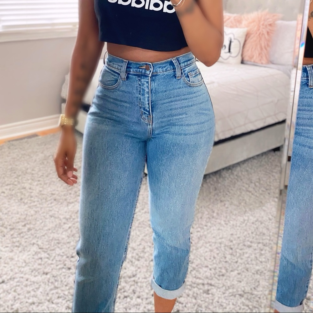 High waist mom jeans